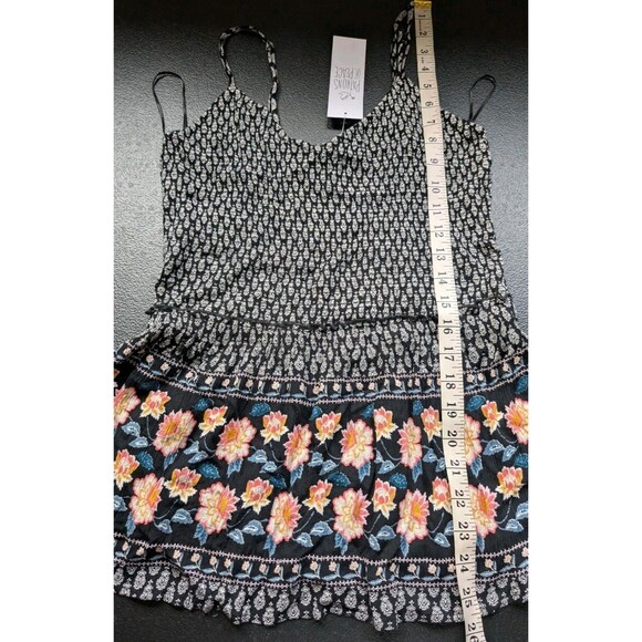 Patrons Of Peace Smocked Tank Top Cami Floral Boho Size Small - Picture 7 of 12